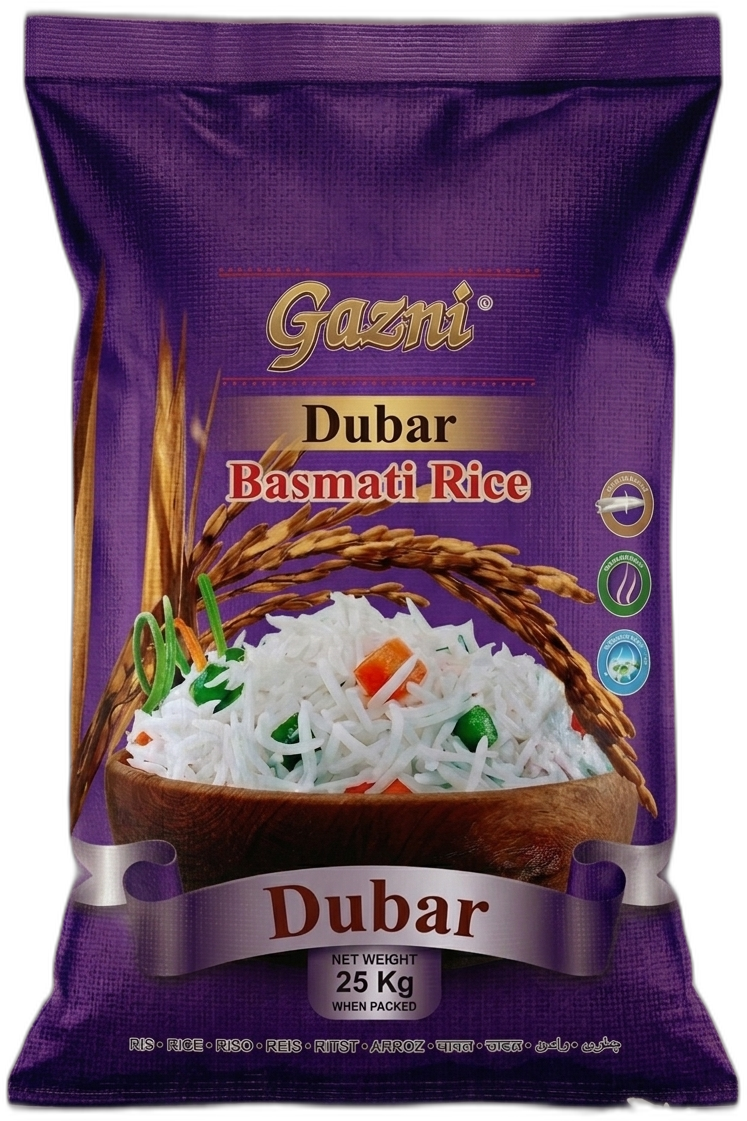 Gazni Dubar Basmati rice pack